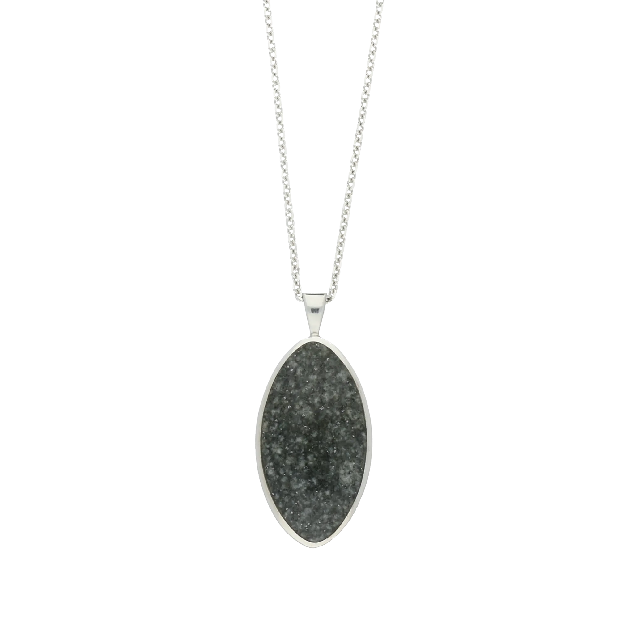 Preseli Bluestone Pendant Large Oval Silver