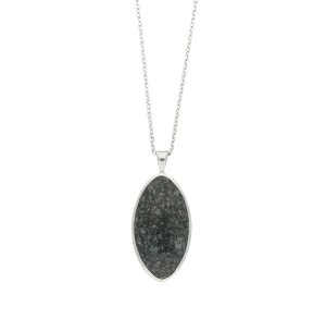 Preseli Bluestone Pendant Large Oval Silver