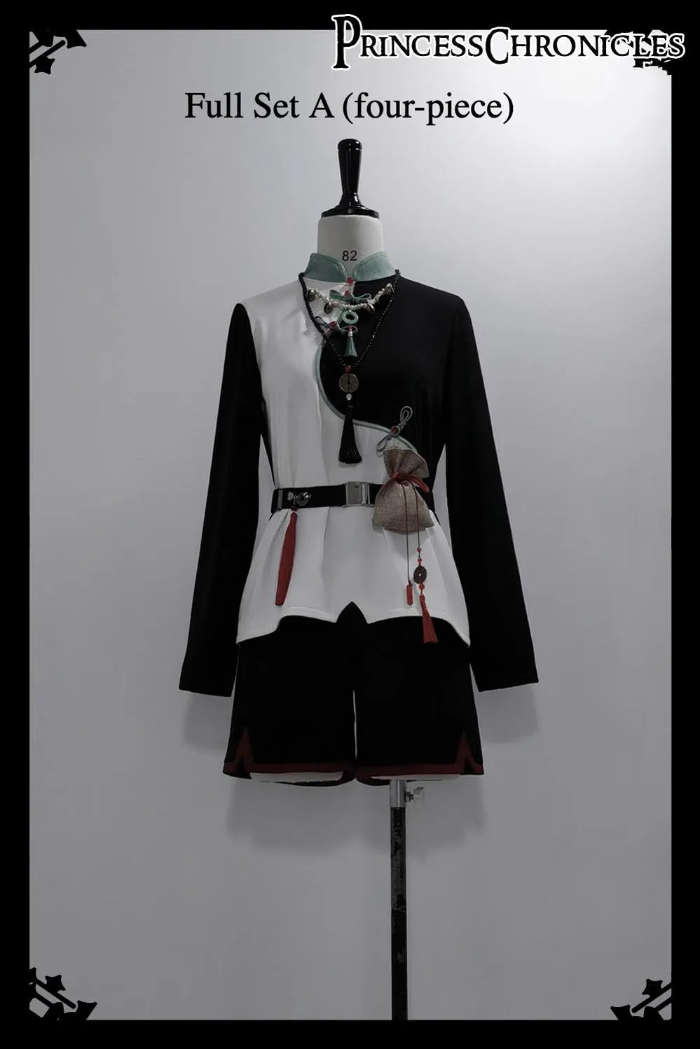 Princess Chronicles~Bamboo Panda~Han Lolita Shirt Full Set Chinese Style Unisex Set