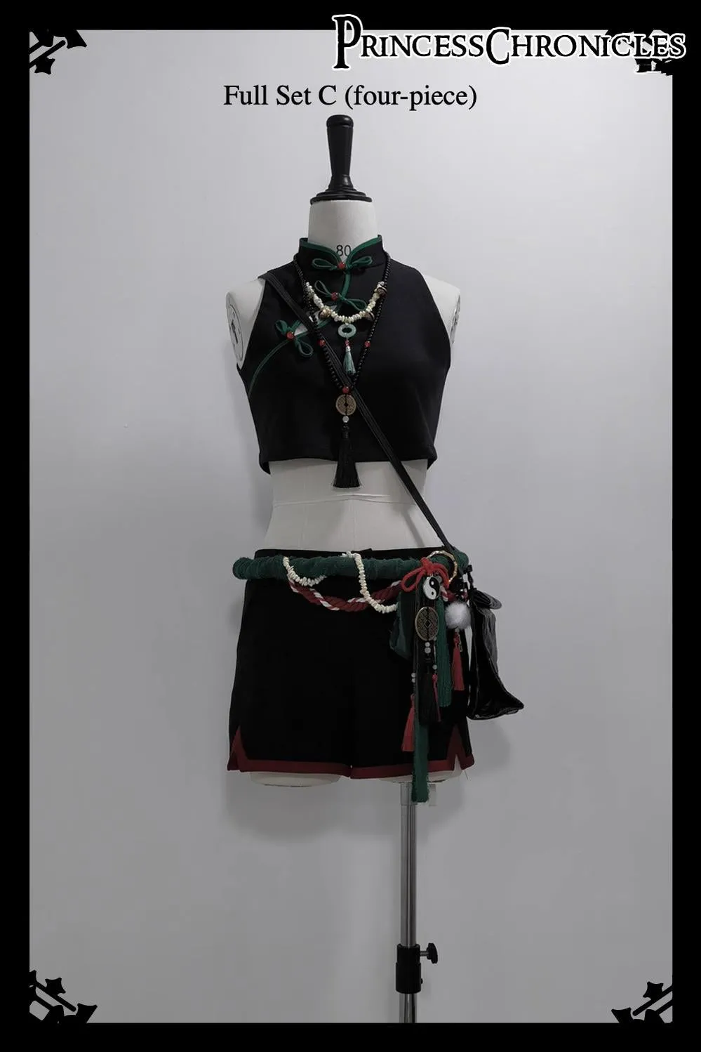 Princess Chronicles~Bamboo Panda~Han Lolita Shirt Full Set Chinese Style Unisex Set
