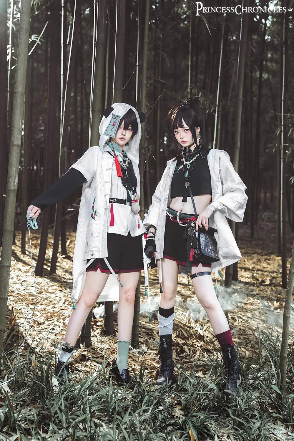 Princess Chronicles~Bamboo Panda~Han Lolita Shirt Full Set Chinese Style Unisex Set