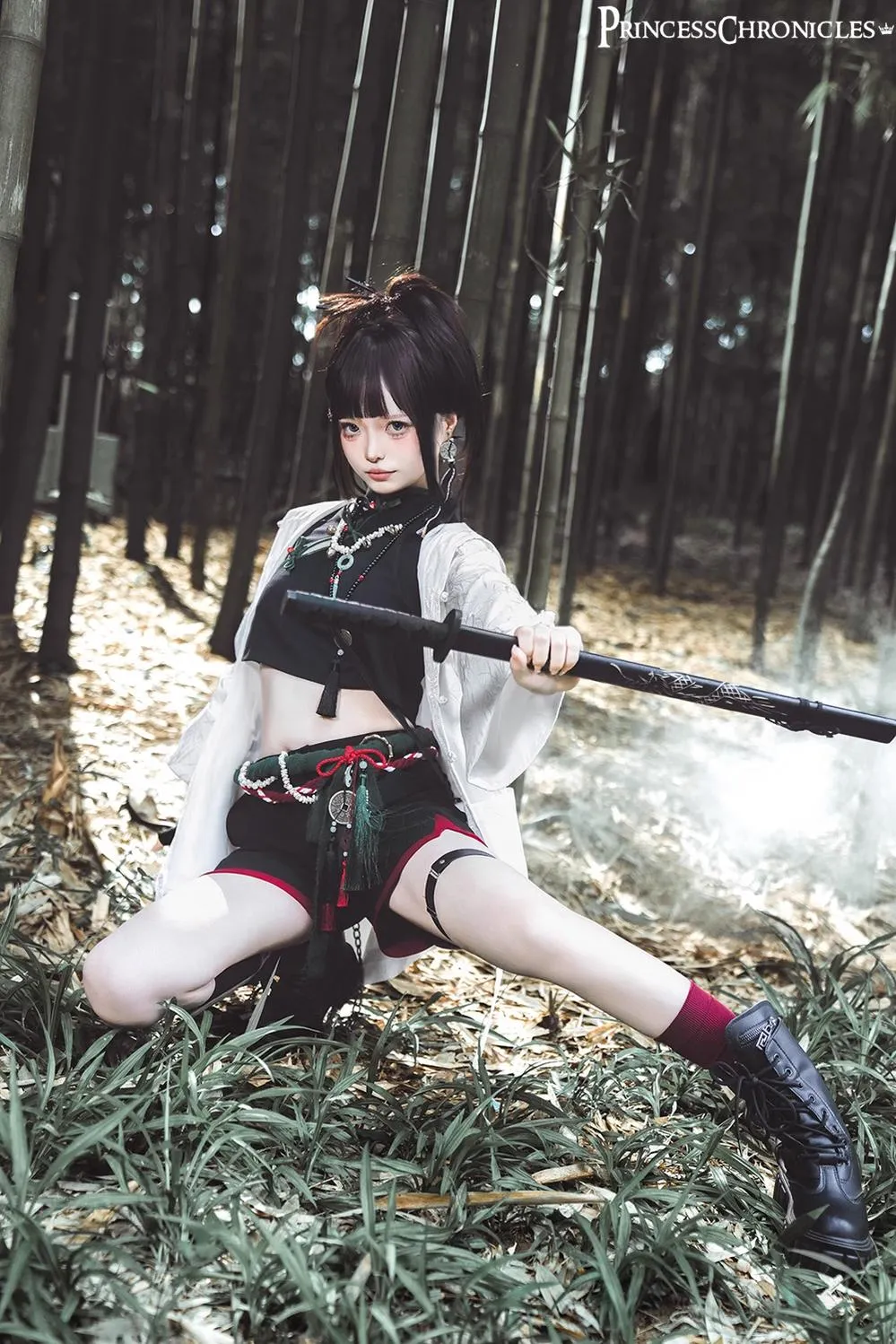 Princess Chronicles~Bamboo Panda~Han Lolita Shirt Full Set Chinese Style Unisex Set