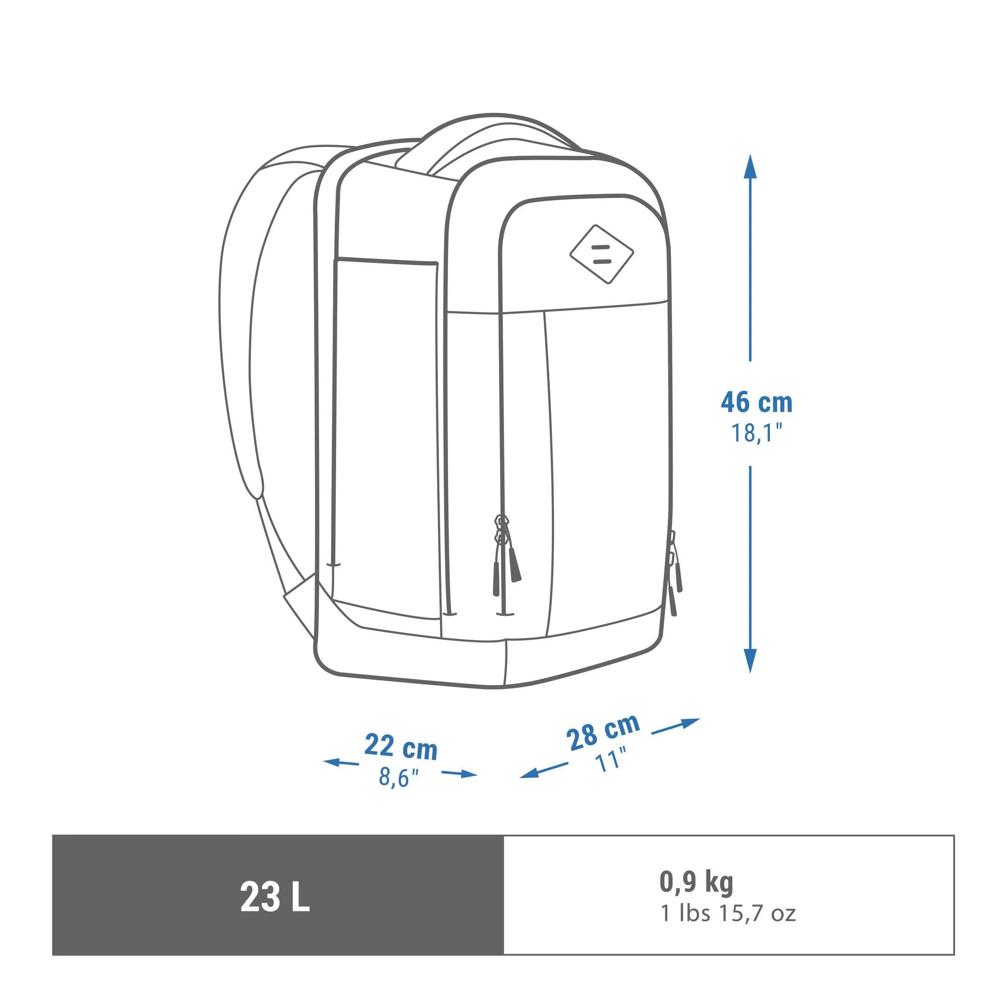 Quechua NH Escape 500 23 L Hiking Backpack