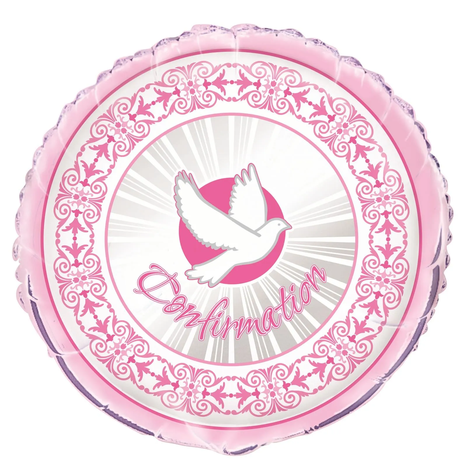 Radiant Cross Pink Confirmation Foil Balloon 45cm