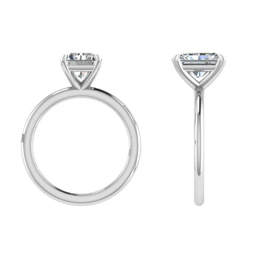 Radiant Diamond Solitaire Ring
