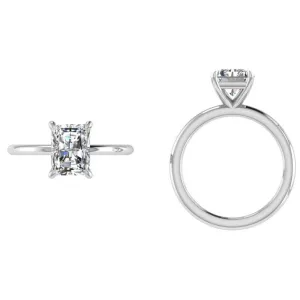 Radiant Diamond Solitaire Ring