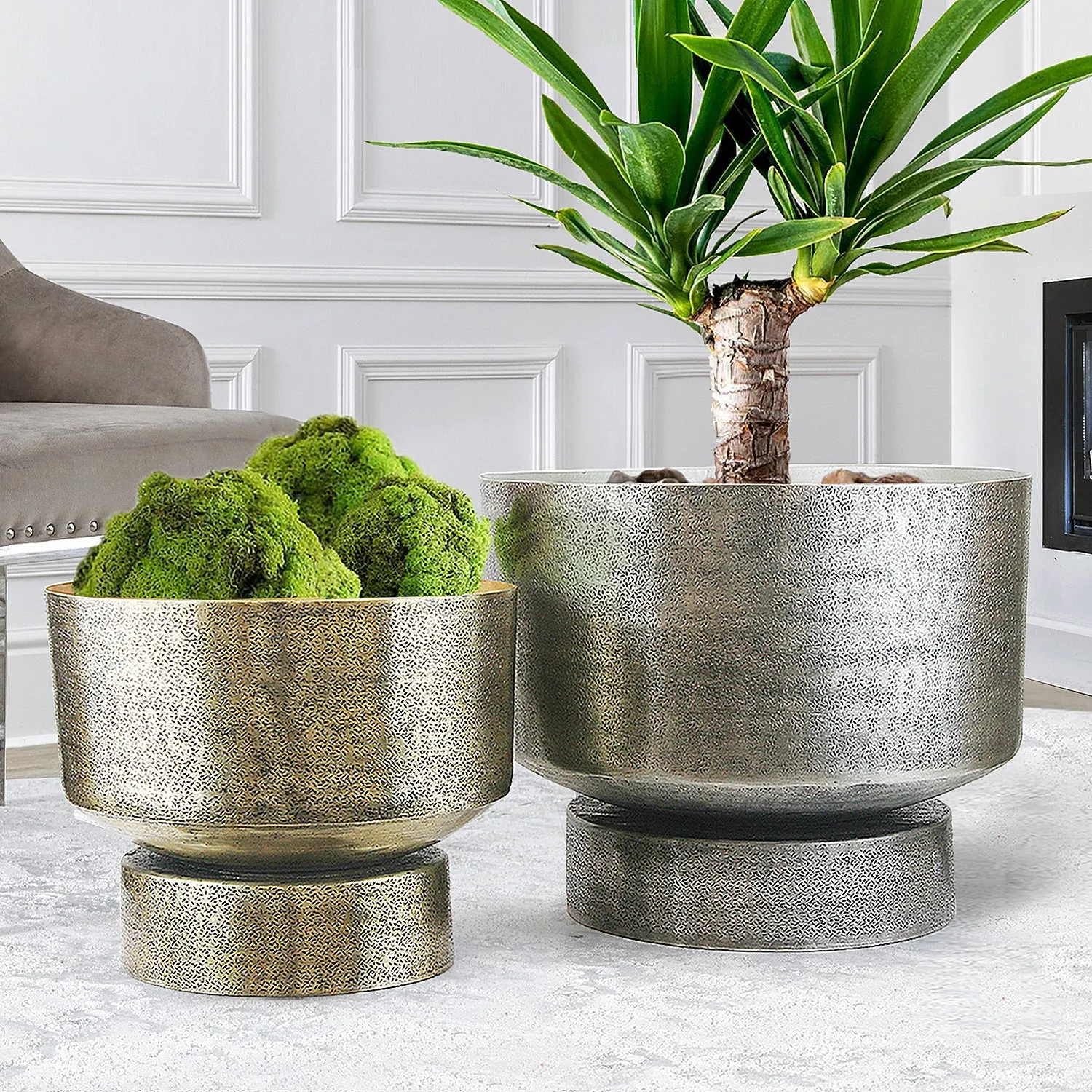 Radiant Metal Planter