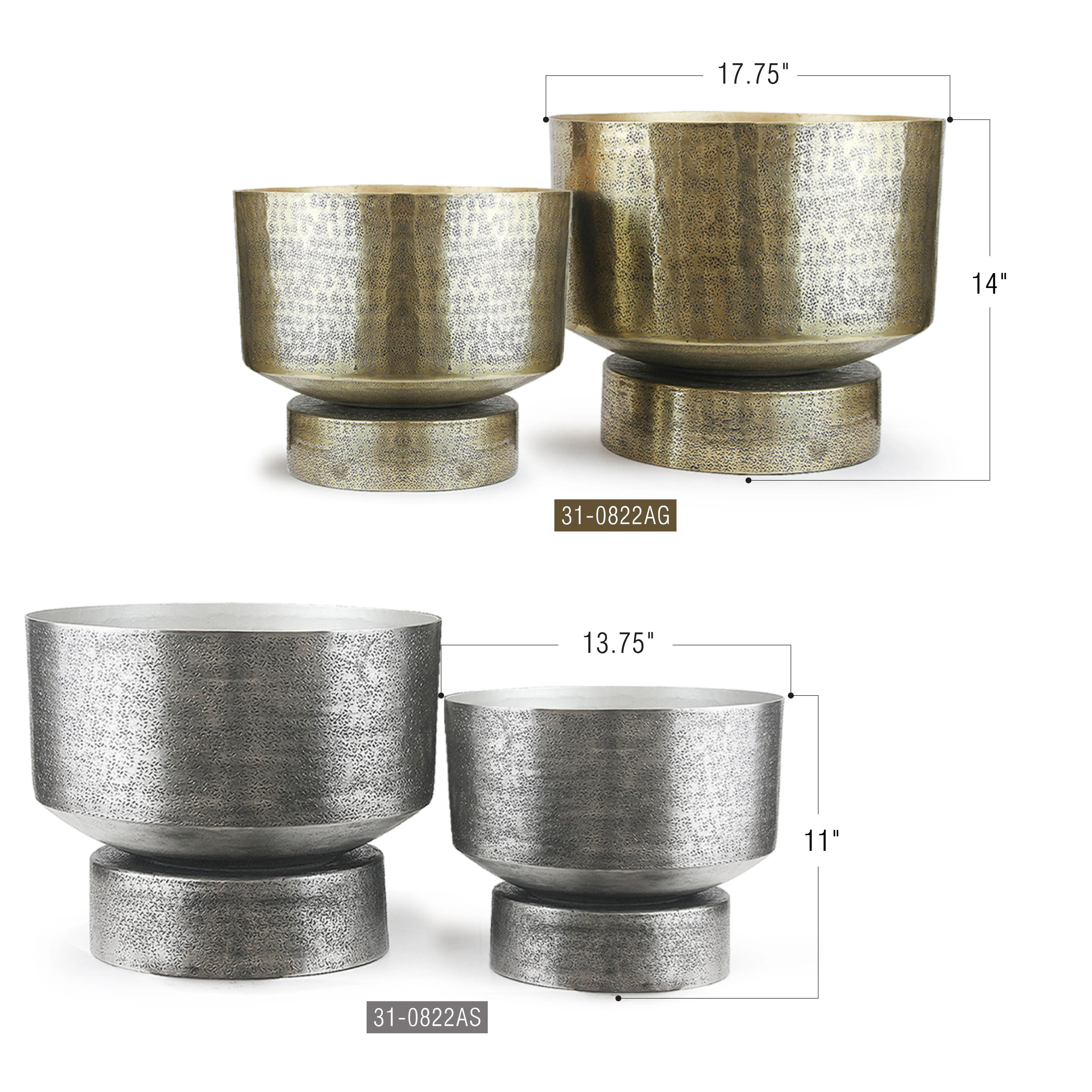 Radiant Metal Planter