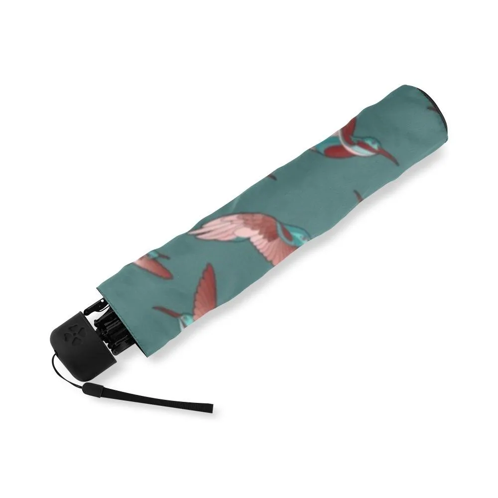 Red Swift Turquoise Foldable Umbrella