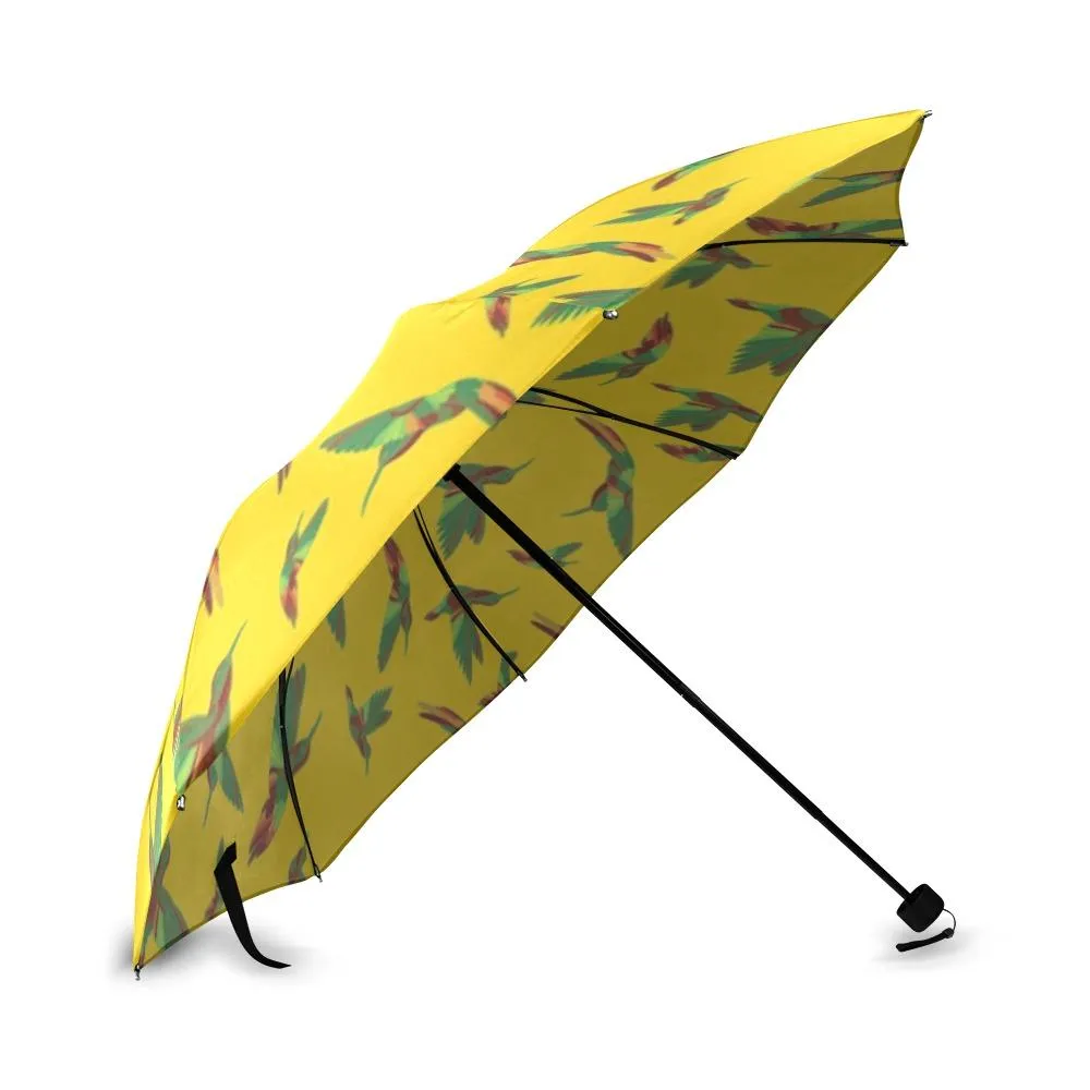 Red Swift Yellow Foldable Umbrella