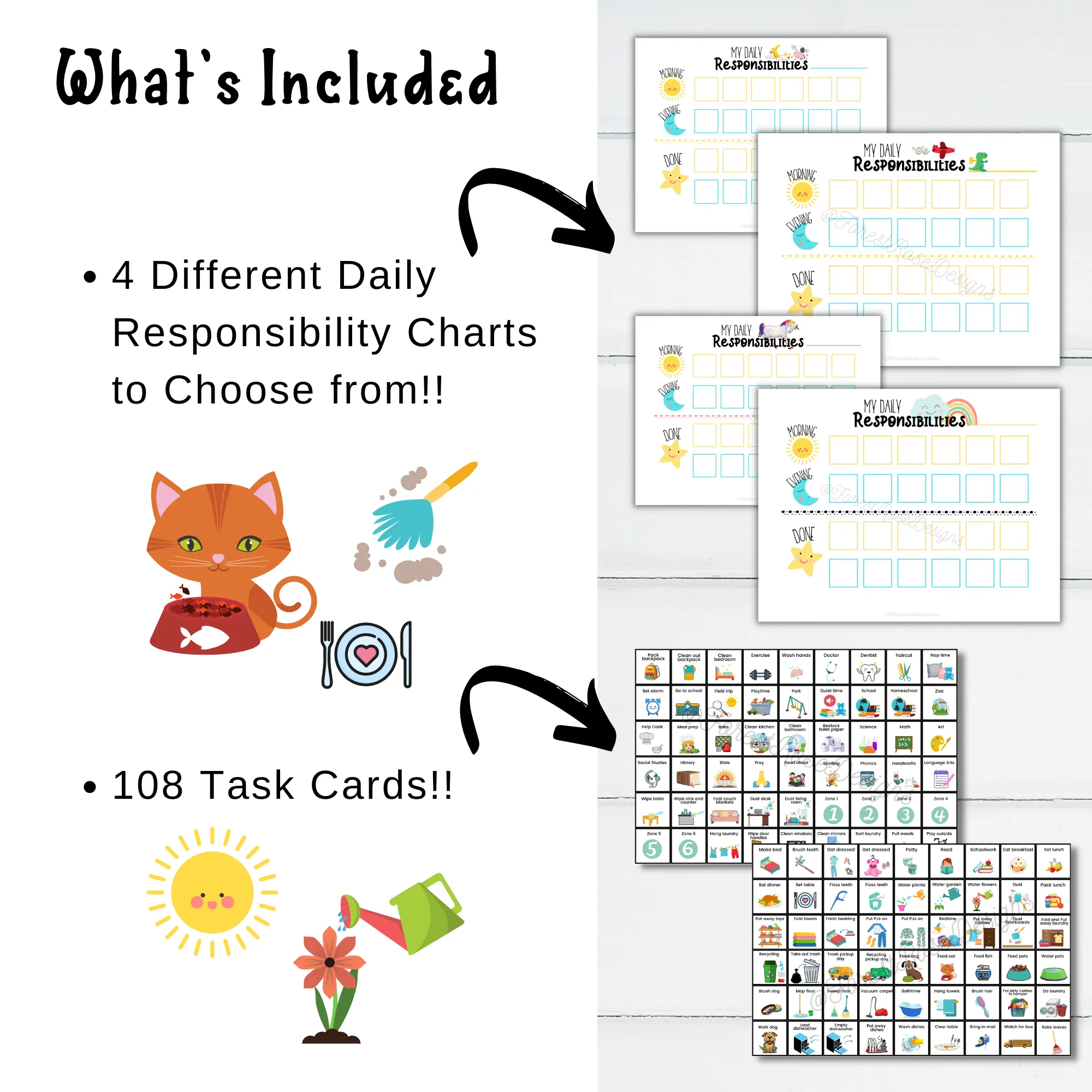 Responsibilities Bundle for Kids of all Ages