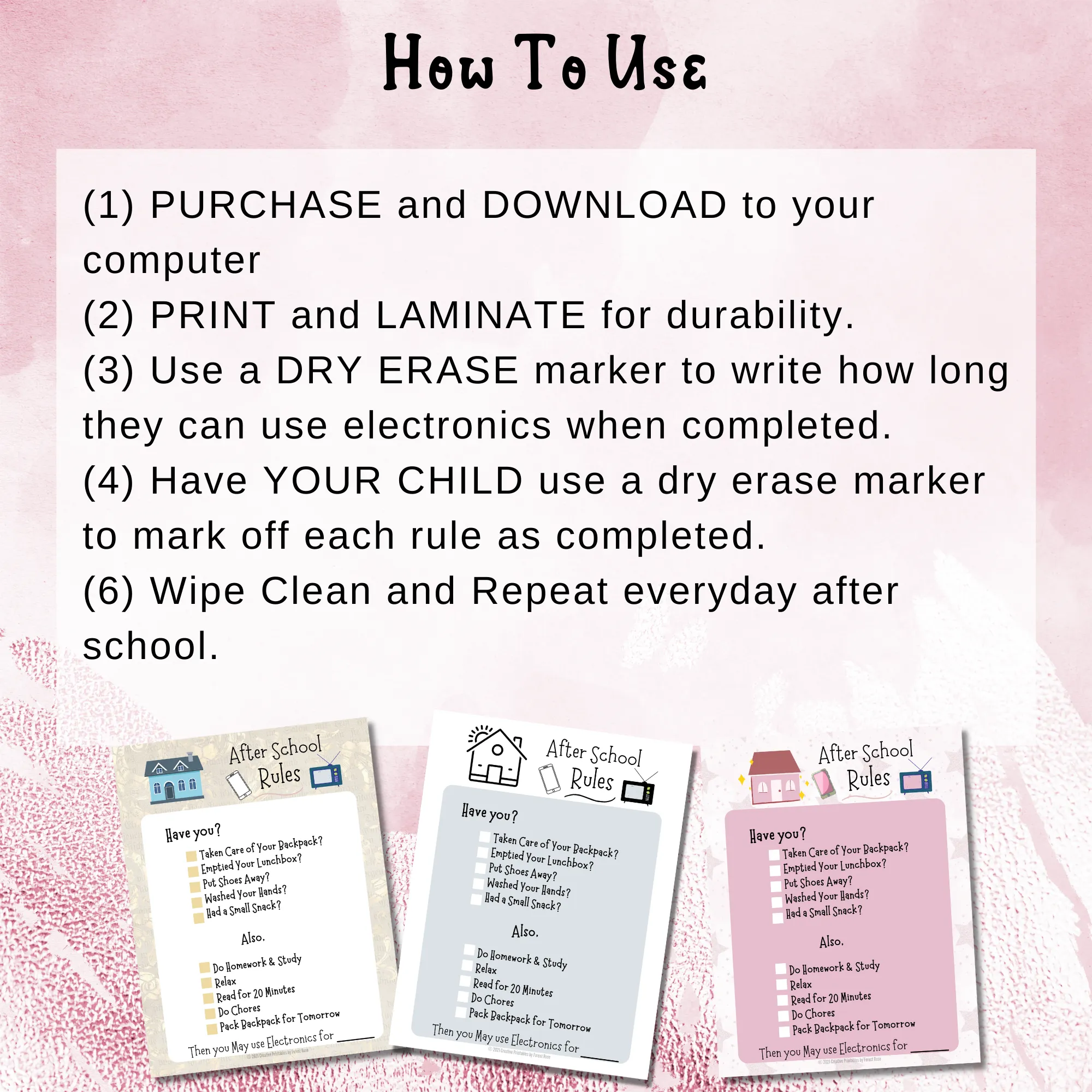 Responsibilities Bundle for Kids of all Ages