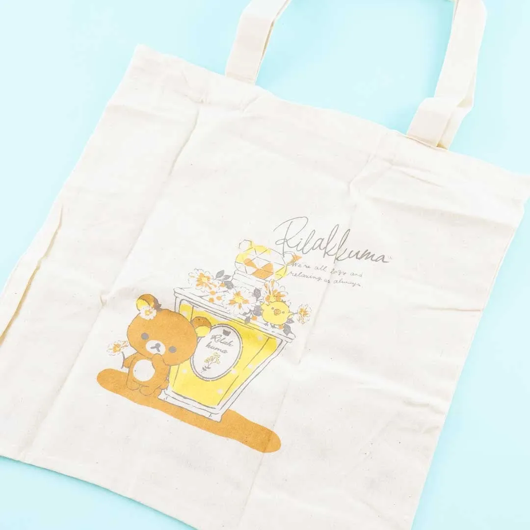 Rilakkuma & Kiiroitori Floral Perfume Tote Bag