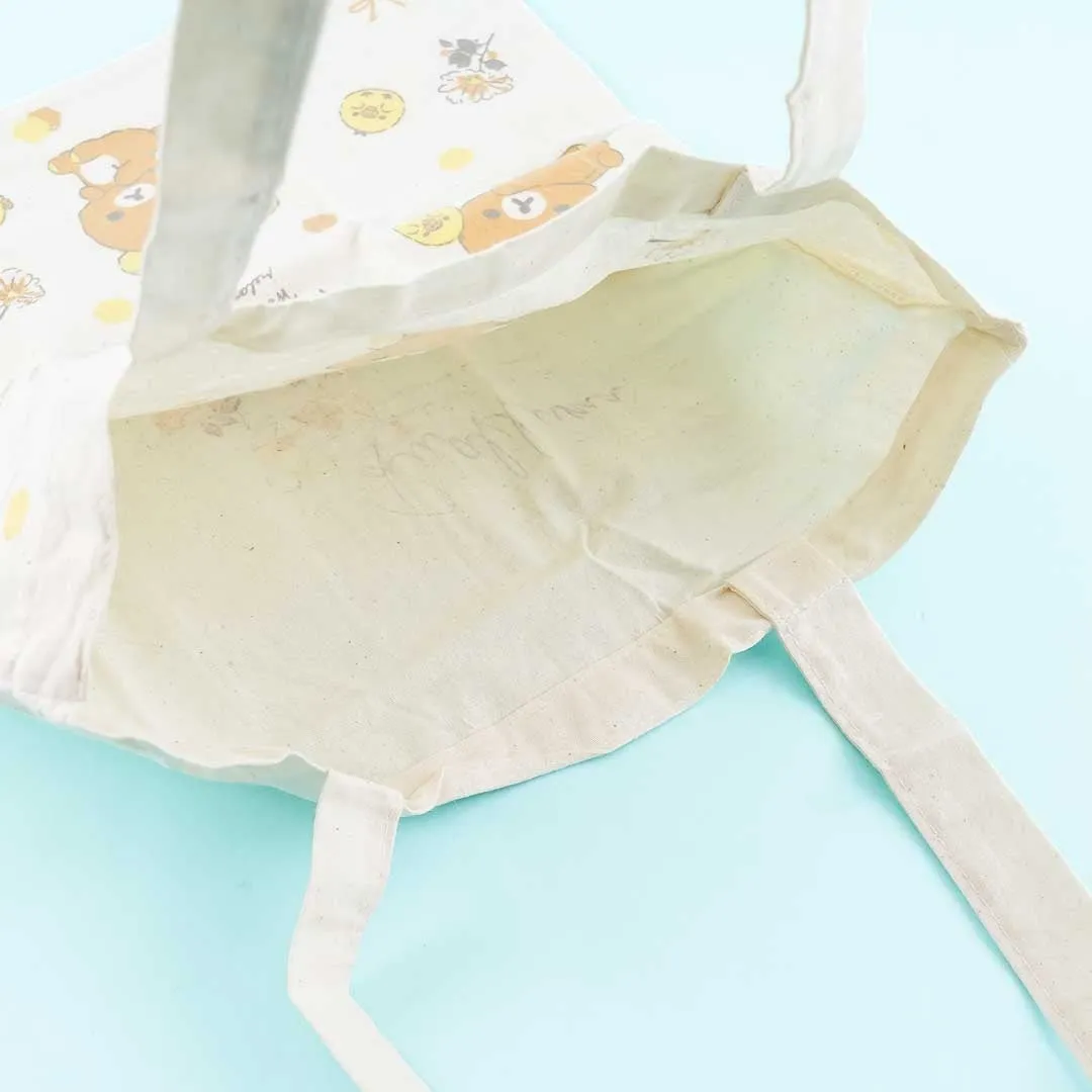 Rilakkuma & Kiiroitori Floral Perfume Tote Bag
