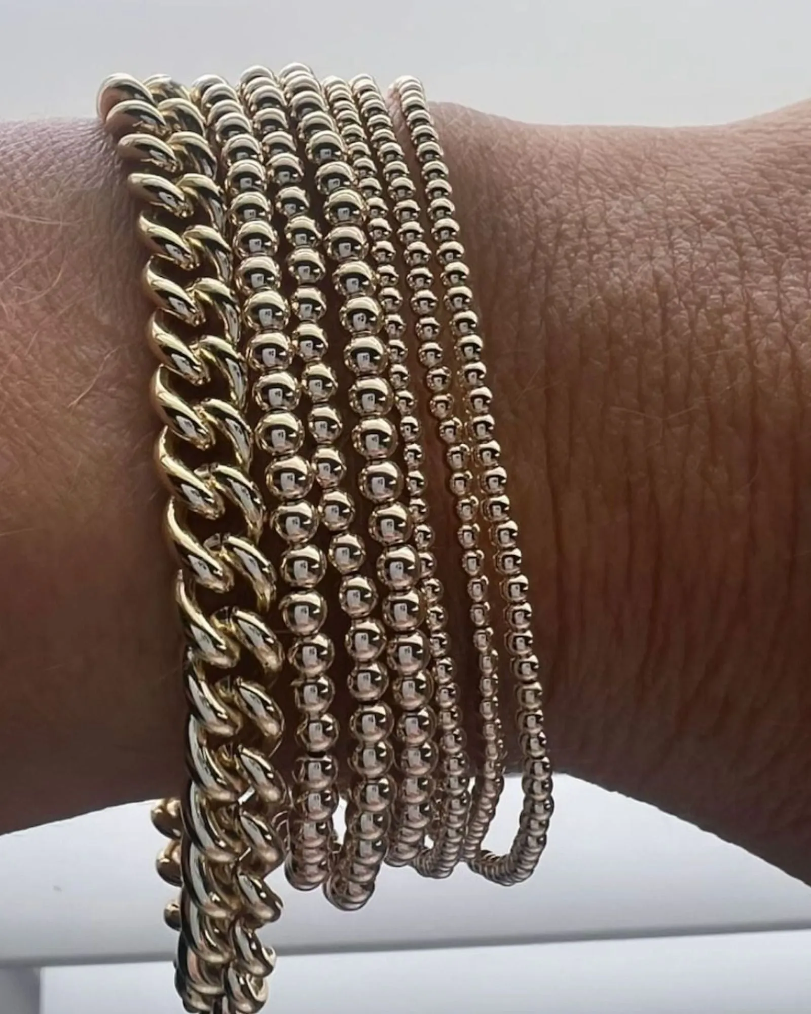 Saskia de Vries Gold filled Chain Bracelet