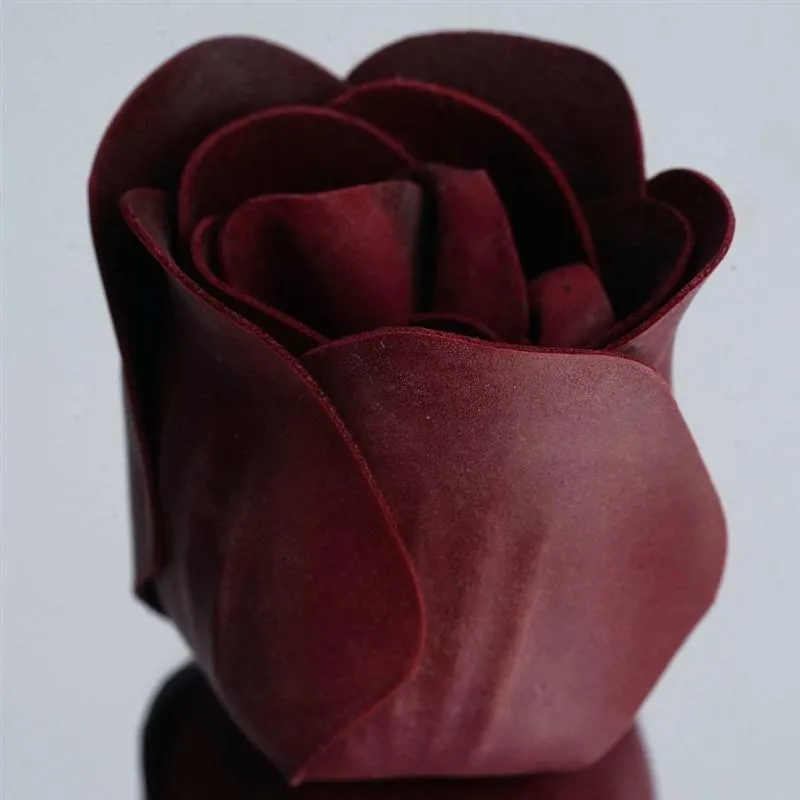 Scented Rose Soap Gift Box - Burgundy