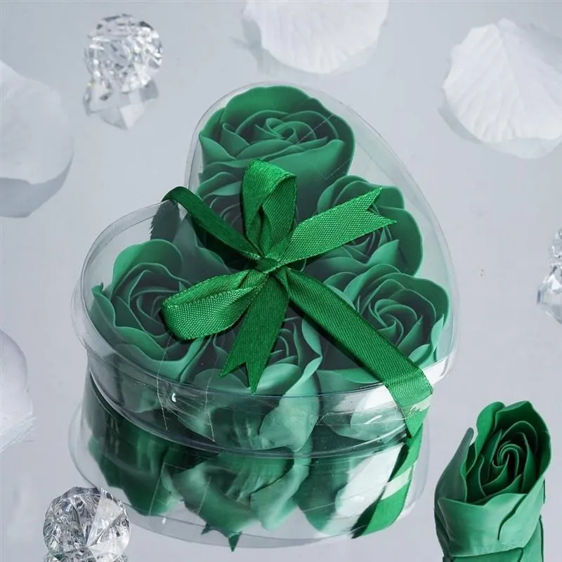 Scented Rose Soap Gift Box - Emerald Green