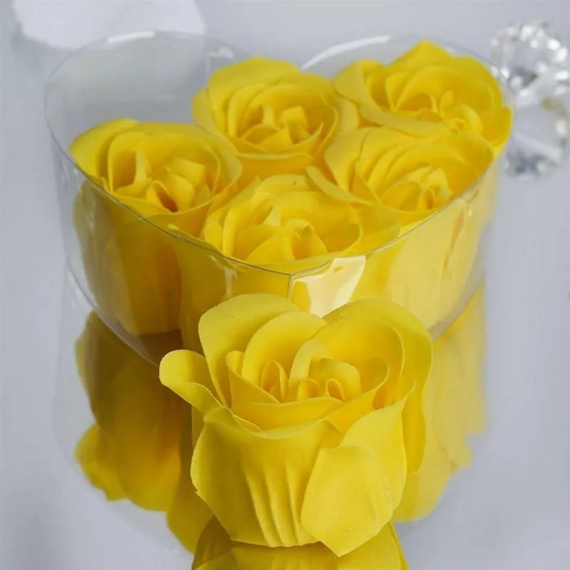 Scented Rose Soap Gift Box - Yellow