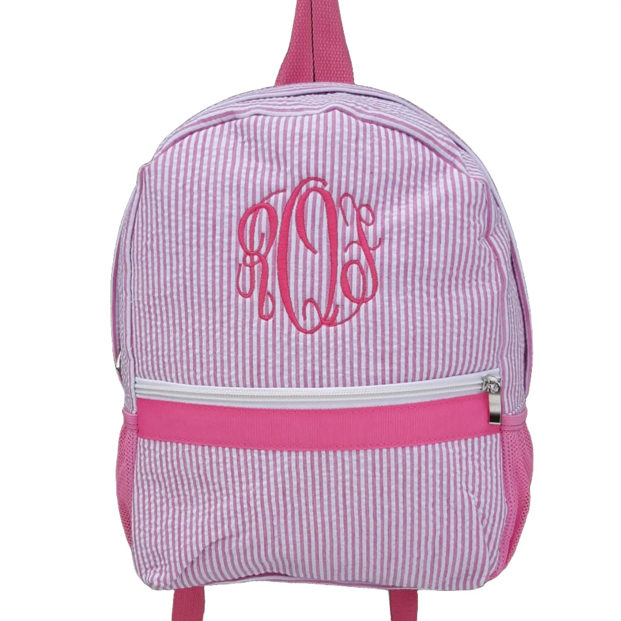 Seersucker Backpack Personalized Small