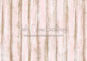 Shabby Pink Planks Floor-rf
