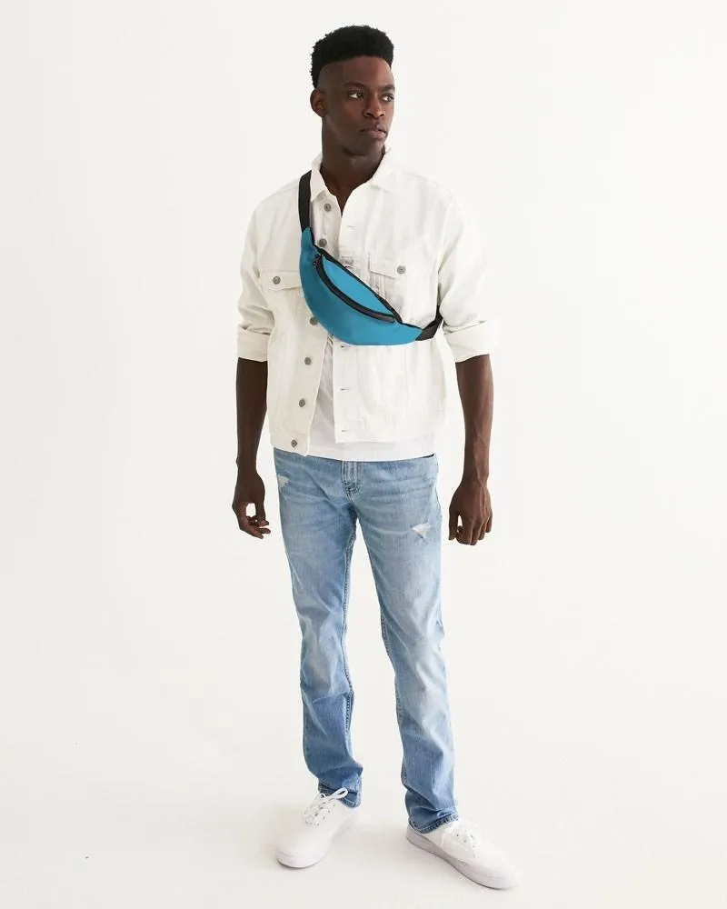 Shaded Pastel Cyan Belt Bag | C60M0Y0K30