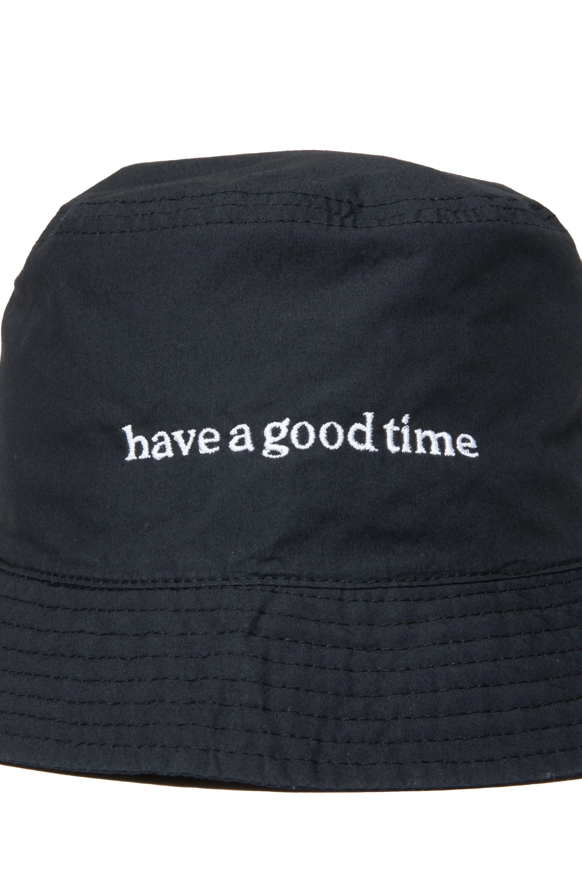 SIDE LOGO LIGHT BUCKET HAT BLACK