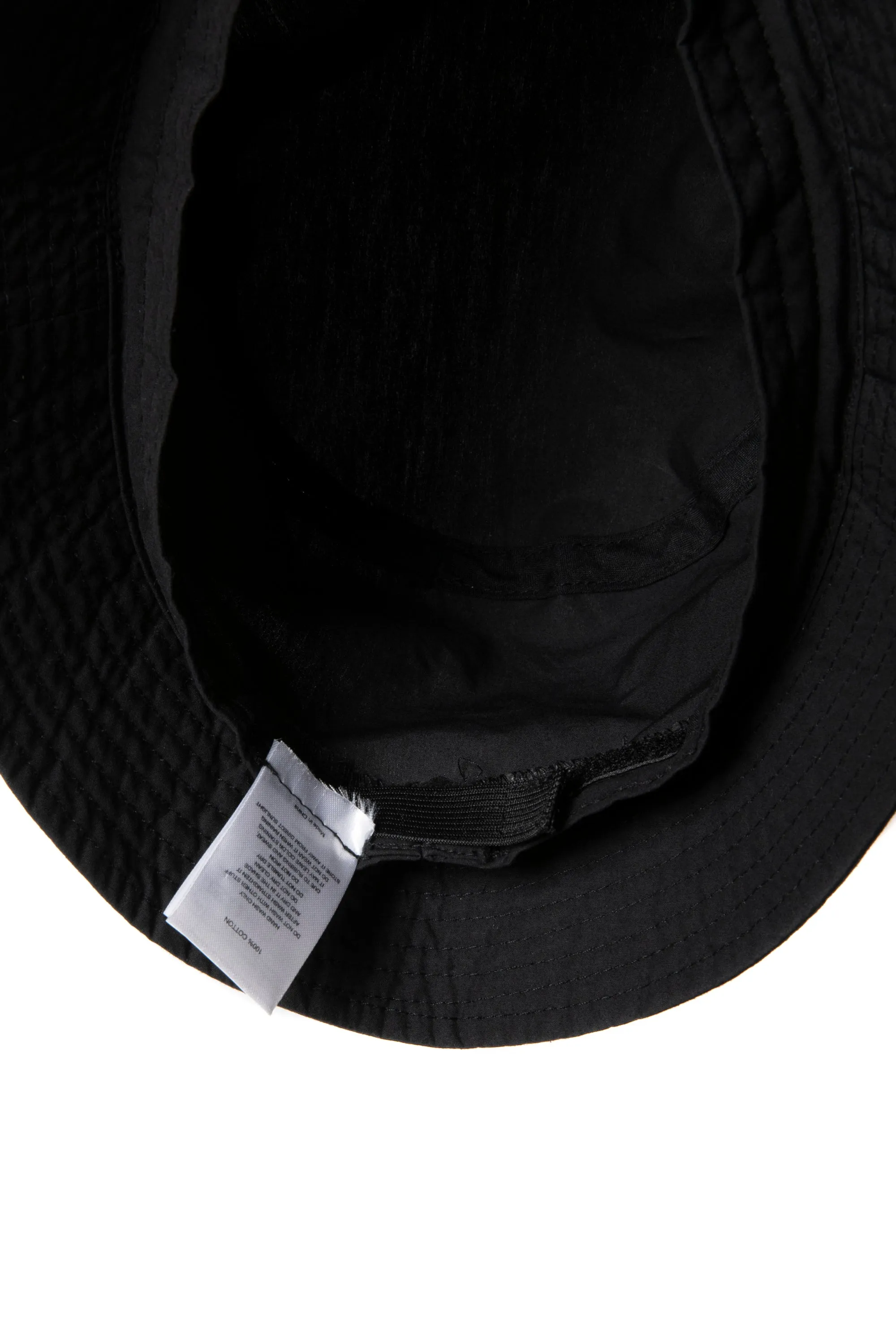 SIDE LOGO LIGHT BUCKET HAT BLACK