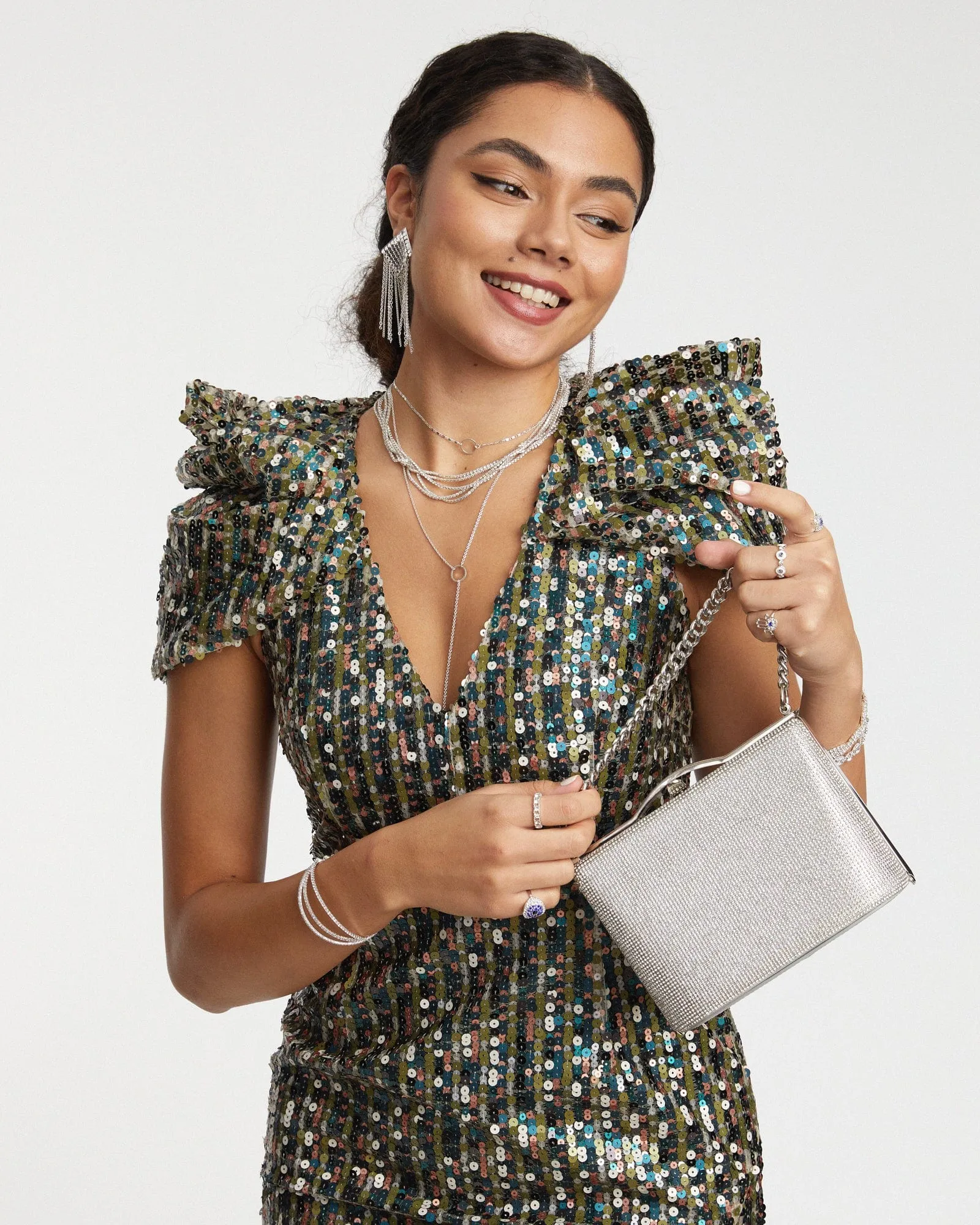Silver Tullia Chain Bag