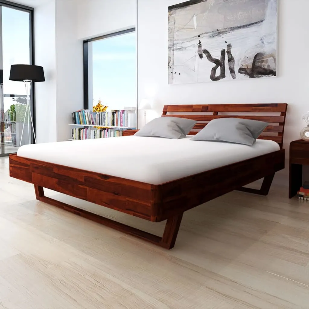 Solid Acacia Eco Wood Bed Frame
