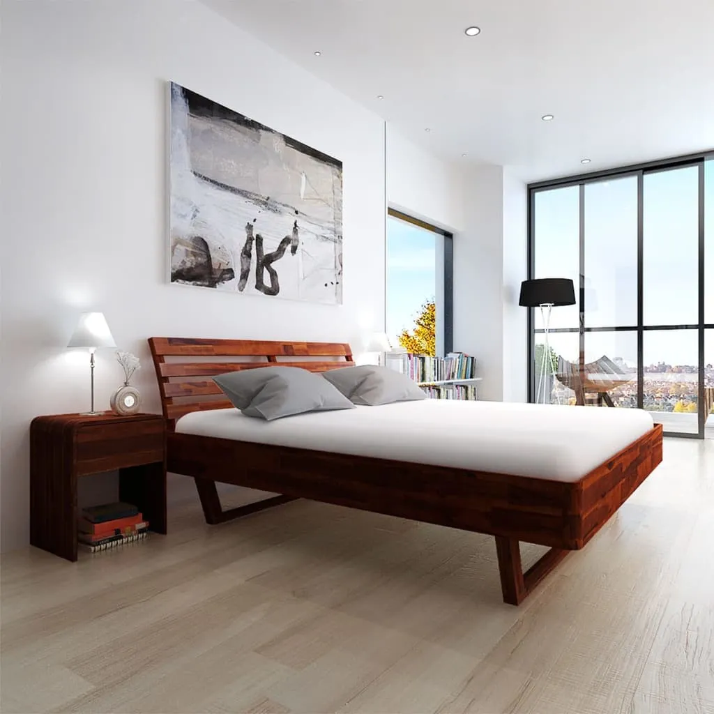 Solid Acacia Eco Wood Bed Frame