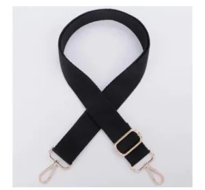 Solid Black Handbag Strap