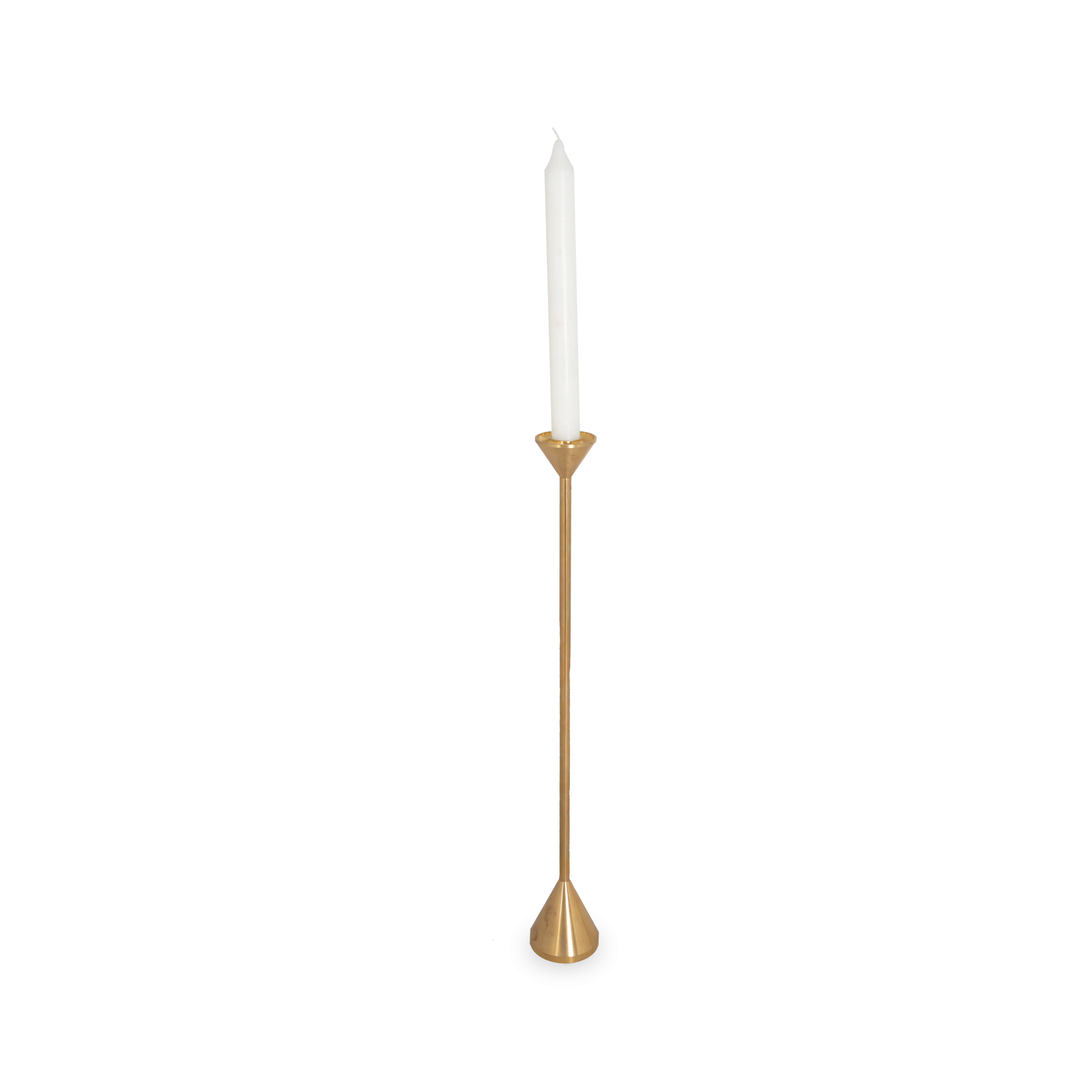 Solid Brass Cone Candleholder