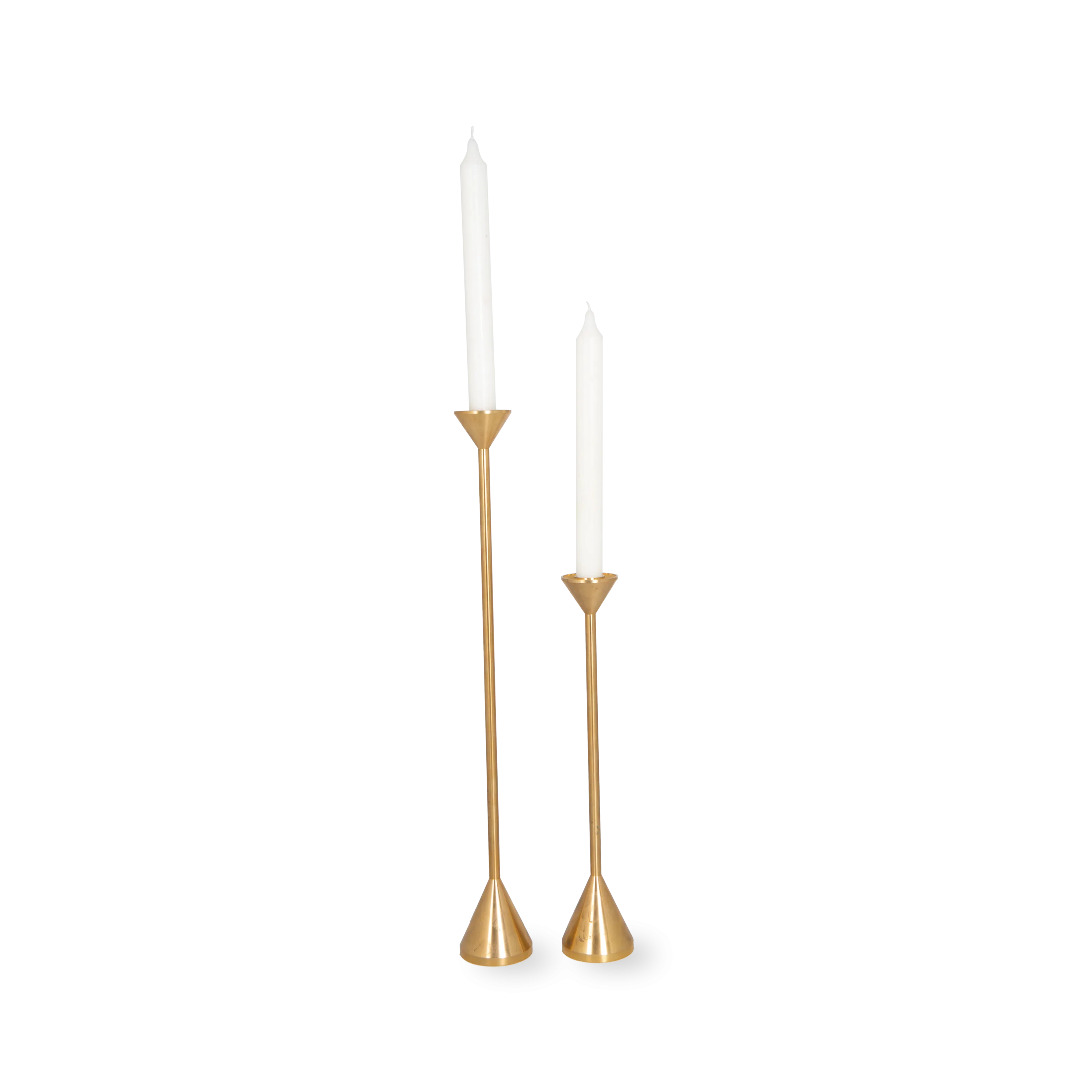 Solid Brass Cone Candleholder