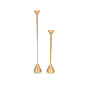 Solid Brass Cone Candleholder