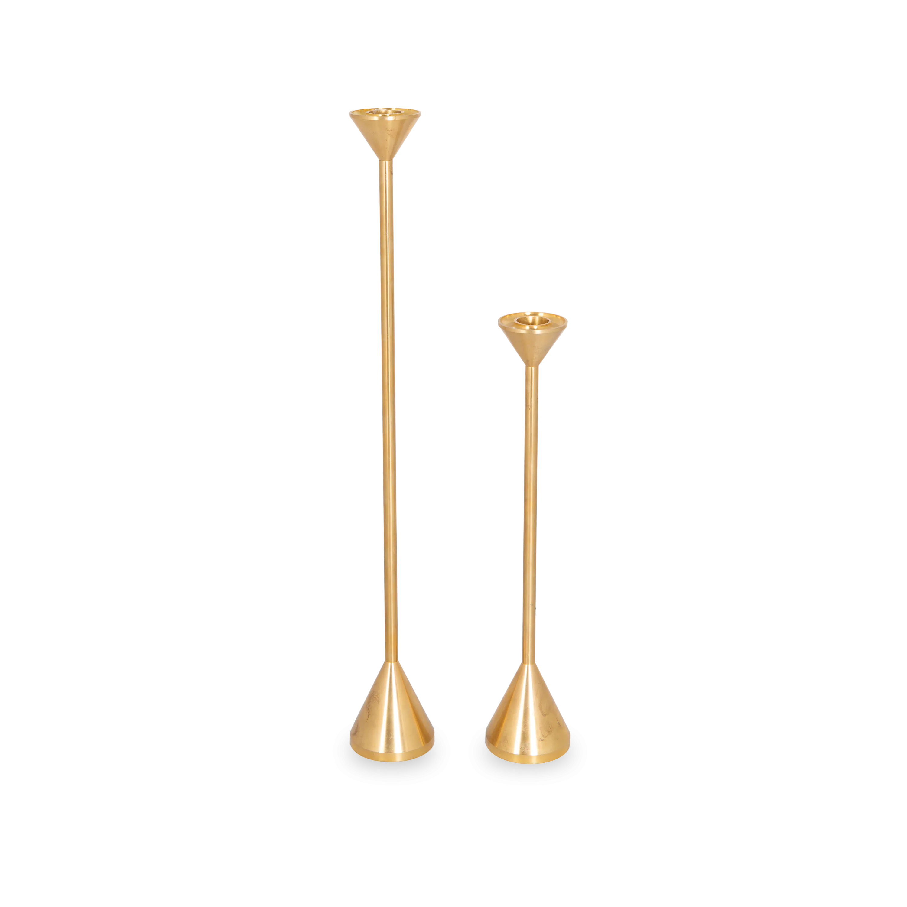 Solid Brass Cone Candleholder