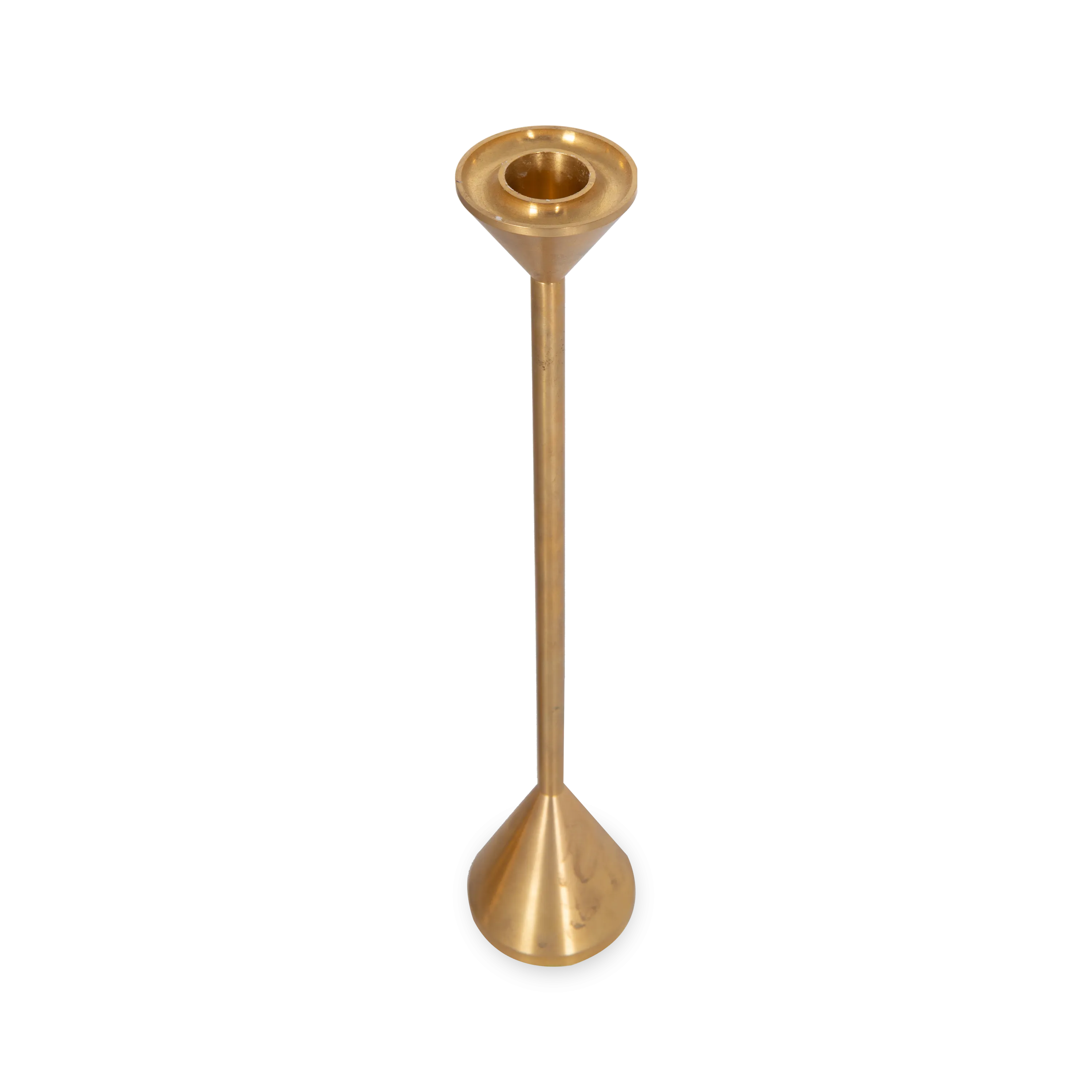 Solid Brass Cone Candleholder