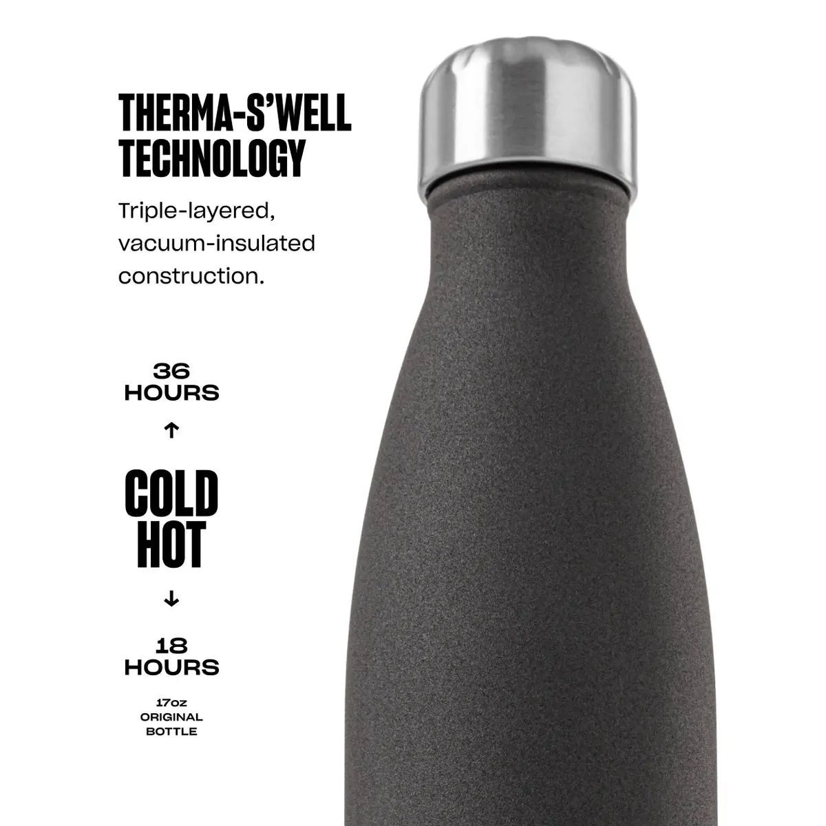 Stainless Steel Water Bottle - Geode Rose