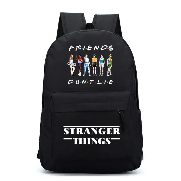 Stranger Things Backpack Cartoon Animation Men's and Women's Casual Fashion Student Backpack