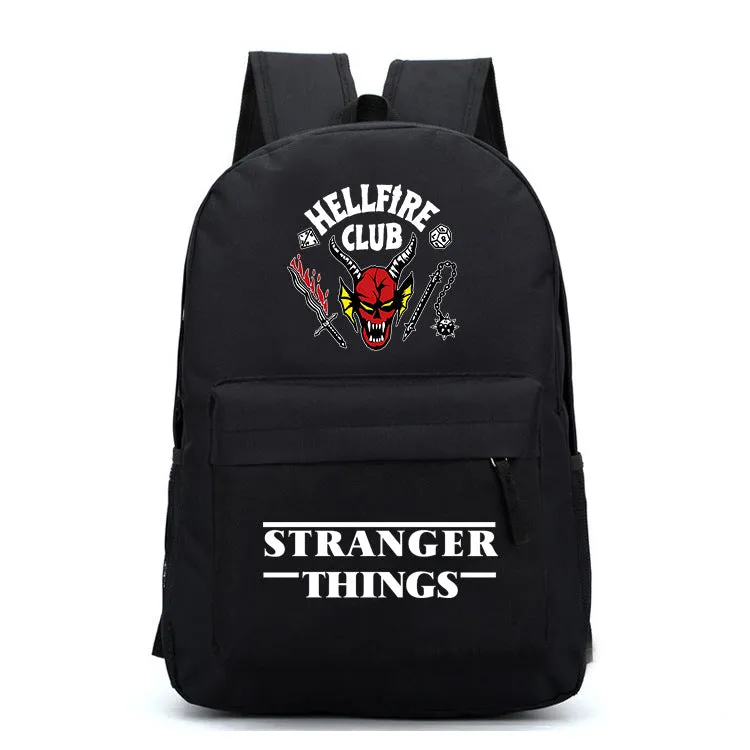 Stranger Things Backpack Cartoon Animation Men's and Women's Casual Fashion Student Backpack