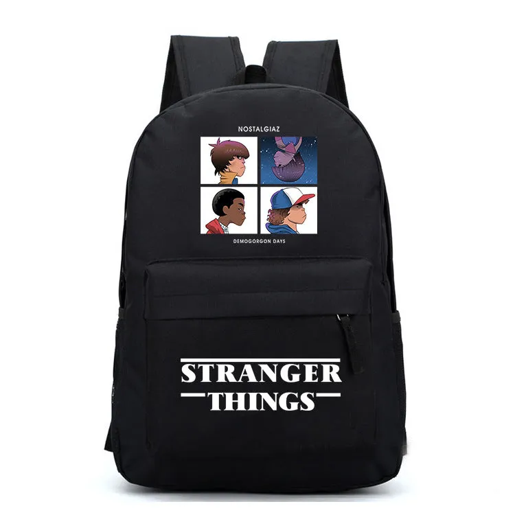 Stranger Things Backpack Cartoon Animation Men's and Women's Casual Fashion Student Backpack