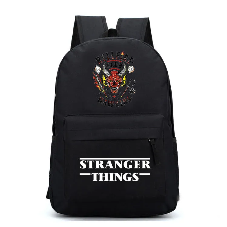 Stranger Things Backpack Cartoon Animation Men's and Women's Casual Fashion Student Backpack