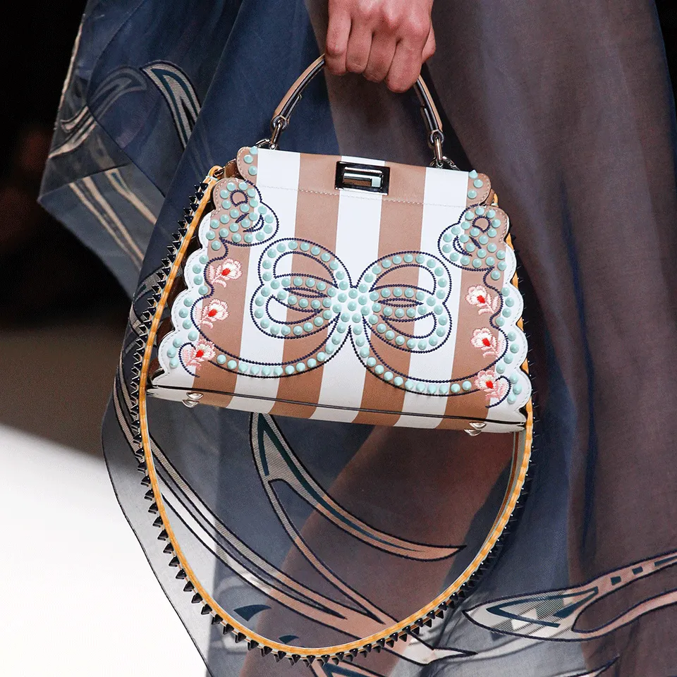 Stripe And Studded Peekaboo