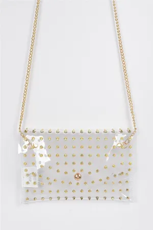 Studded Transparent Crossbody