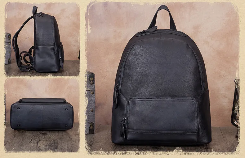 Stylish Womens Genuine Leather Backpack Purse Hiking Backpack for Women