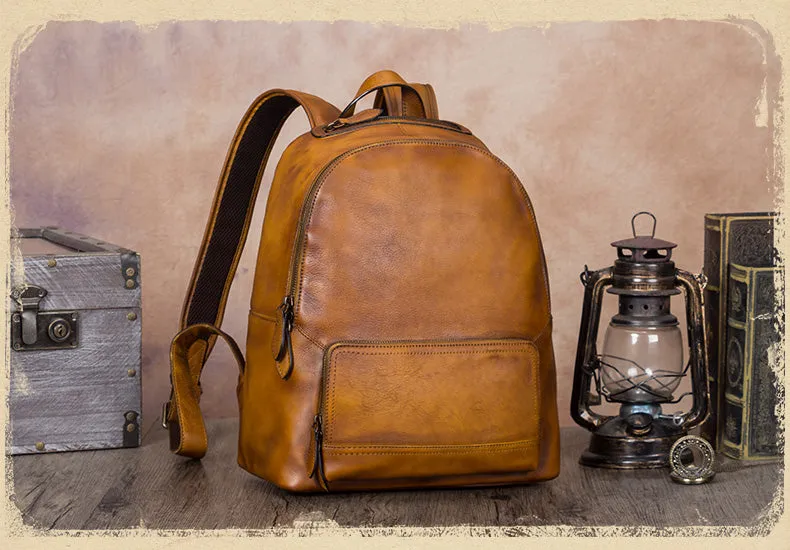 Stylish Womens Genuine Leather Backpack Purse Hiking Backpack for Women