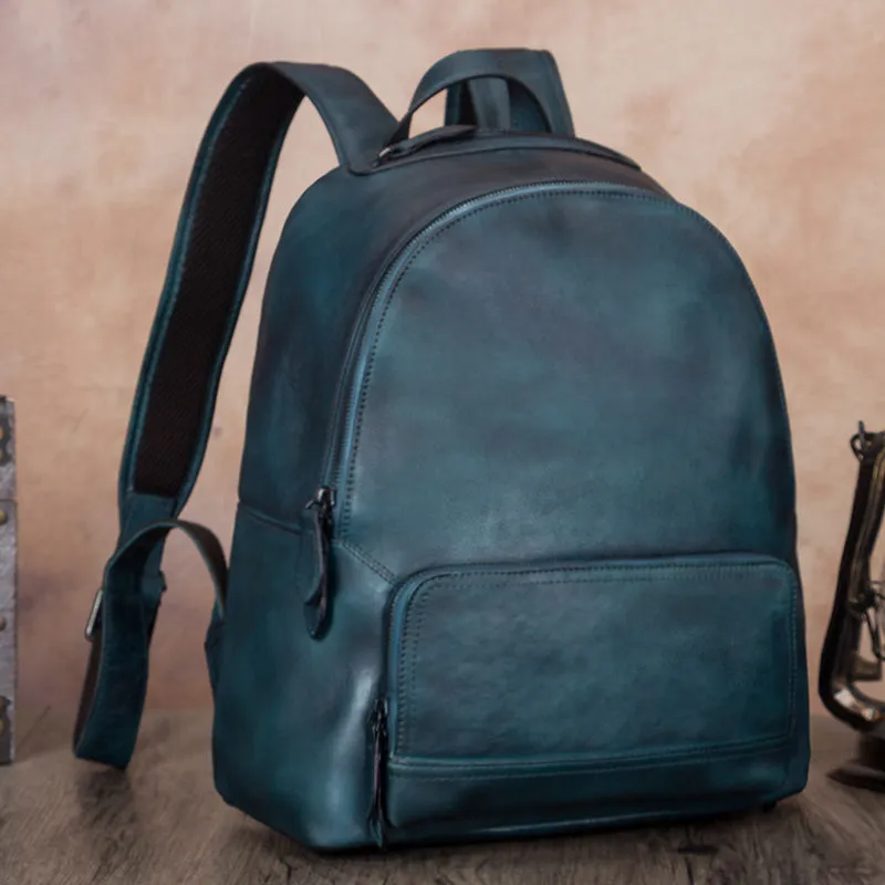 Stylish Womens Genuine Leather Backpack Purse Hiking Backpack for Women
