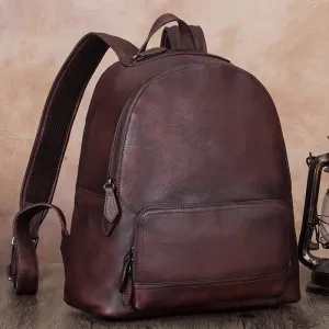 Stylish Womens Genuine Leather Backpack Purse Hiking Backpack for Women