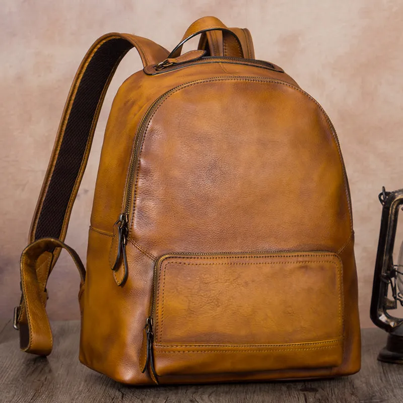 Stylish Womens Genuine Leather Backpack Purse Hiking Backpack for Women