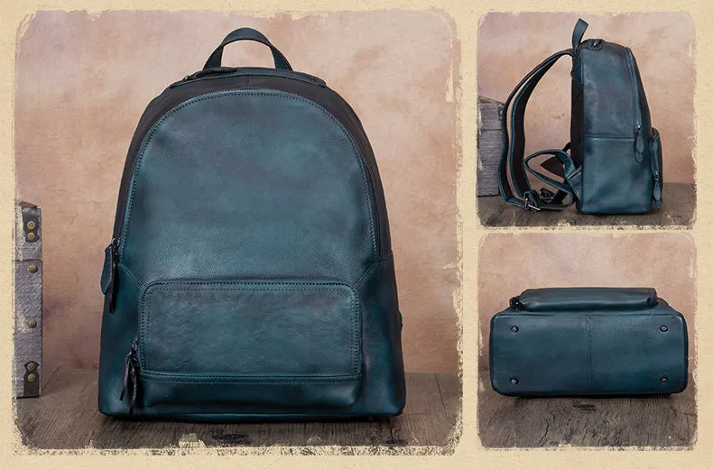 Stylish Womens Genuine Leather Backpack Purse Hiking Backpack for Women