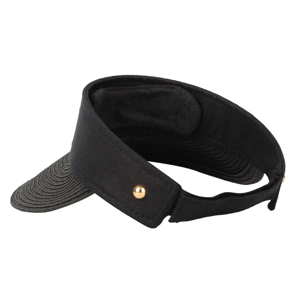 Summer Sun Visor Anti UV Sunscreen Straw Beach Hat CRV1053